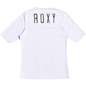 2021 Camiseta De Lycra Vest Manga Corta Enjoy Waves Para Mujer Roxy Erjwr03426 - Blanco Brillante